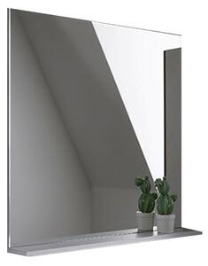 Oglinda baie 65 cm cu etajera gri Kolpasan, Evelin 650x700x140 mm, Gri