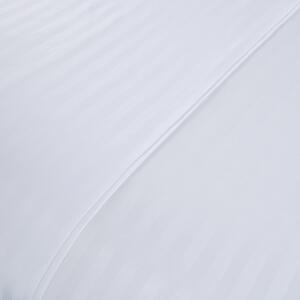 Lenjerie de pat hoteliera din microfibra alba, JASMINE - banda de 2 cm Dimensiune lenjerie de pat: 70 x 80 cm | 140 x 200 cm