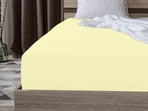 Cearsaf Jersey cu elastic 180 x 200 cm galben