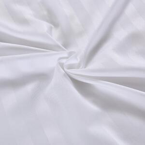 Lenjerie de pat hoteliera din microfibra alba, JASMINE - banda de 2 cm Dimensiune lenjerie de pat: 70 x 80 cm | 140 x 200 cm