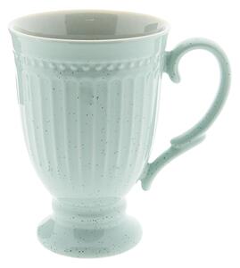 Cana de portelan cu picior, verde pastel
