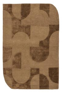 Covor maro din amestesc de lână 170x240 cm Livo – WOOOD