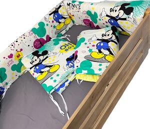 OTLT Aparatori tip Maxi pt patut casuta Montessori Mickey si Minnie pe alb 90x200 cm