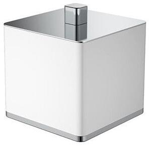 Cutie pentru depozitare obiecte baie SPARKE model SOPA 01 WHITE- CHROM