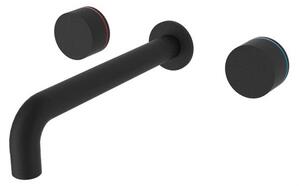 Baterie lavoar incastrata pe perete SPARKE model NERA 04 BLACK