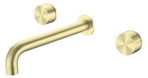 Baterie lavoar incastrata pe perete SPARKE model NERA 04 GOLD