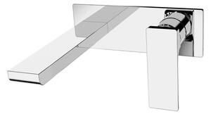 Baterie lavoar baie incastrata in perete SPARKE model CARA 04 CHROME