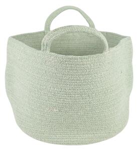 Cos de depozitare cu manere COTTON HAVEN 35x35 cm - mai multe culori Culoare: Verde deschis