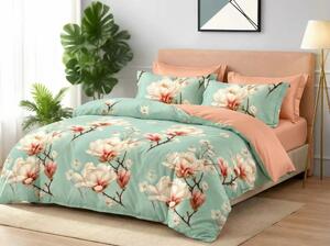 LENJERIE FINET 6 PIESE CU HUSĂ – 160×200 ȘI 180×200 MAGNOLIA