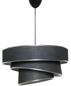 Lampă suspendată Couper, negru-argintiu