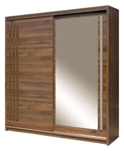 Dressing EFFECT, stejar columbia, PAL melaminat, cu 2 usi, 200x59x216 cm