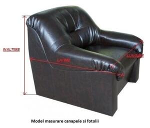 Set Huse elastice si creponate pentru coltar + fotoliu, fara volanas, culoare Bordo