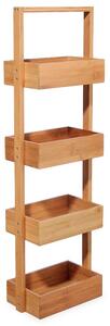 Raft din lemn de bambus Model Omari, Natural, 28x16x88 cm