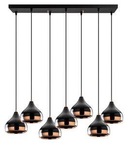 Lampă suspendată Opviq x7, neagră