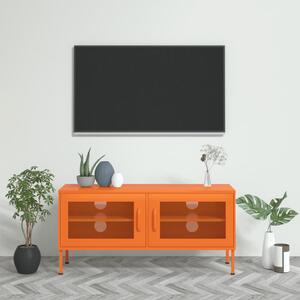 Comodă TV, portocaliu, 105x35x50 cm, oțel