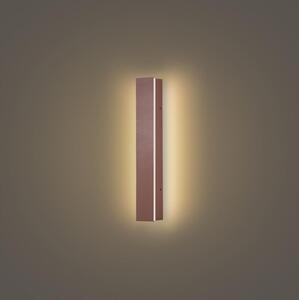 Brilagi - Aplică LED de perete pentru exterior LINEAR, 8W, 230V, 3000K, IP65, 30 cm, maro, CRI 90