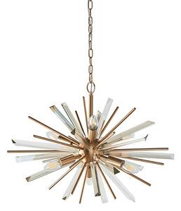 Endon 81936 - Candelabru suspendat cu lanț 6xE14/40W/230V, auriu