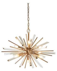 Endon 81936 - Candelabru suspendat cu lanț 6xE14/40W/230V, auriu