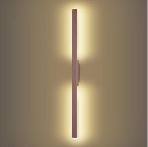 Brilagi - LUNA Aplică LED pentru exterior, 24 W, 230 V, 3000 K, IP65, 100 cm, maro, CRI 90