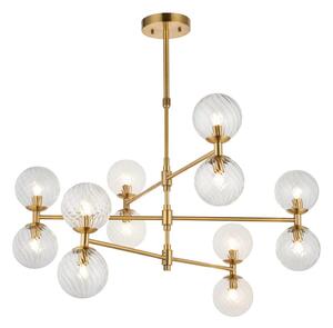 Endon 114041 - candelabru cu tijă, 12x G9, 3,2W, 230V, auriu