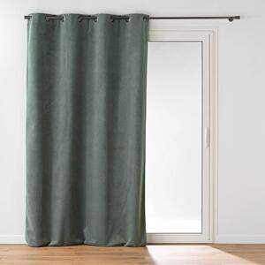 Draperie kaki din catifea 140x260 cm Olympe – douceur d'intérieur