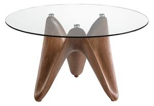 Masa dining design modern Walnut Round 130cm