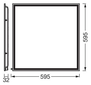 Osram - panou LED încastrat ESSENTIAL LED/40W/230V 3000/4000/6500K 60x60 cm