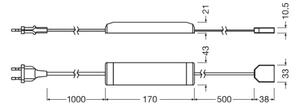 Osram - Bandă LED reglabilă FLEX ACOUSTIC 2,6m LED/29W/230V + DO
