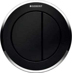 Geberit Typ 10 buton de spălare pentru WC crom lucios-negru 116.057.KM.1