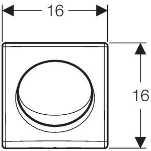 Geberit Basic buton de spălare pentru pisoar alb 115.820.11.5