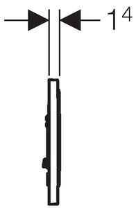 Geberit Sigma buton de spălare pentru WC oţel 115.758.SN.5