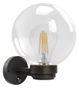 Brilagi - Aplica de perete pentru exterior cu senzor HARBOR 1xE27/40W/230V IP33 antracit/sticlă clară