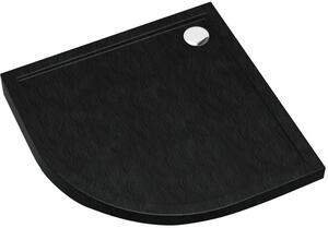 Schedpol Caspar New Black Stone cădiță de duș semirotundă 80x80 cm negru 3.2333/C/ST