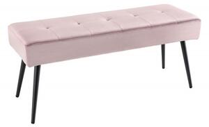 Bancheta tapitata design modern Boutique 100cm, roz