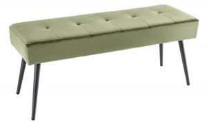 Bancheta tapitata design modern Boutique 100cm, verde masliniu