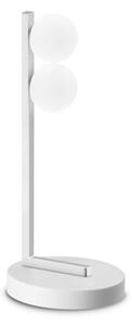 Lampa de masa LED design minimalist Ping pong tl2 alba