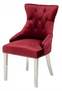 Set 2 scaune stil baroc Castle Deluxe, rosu