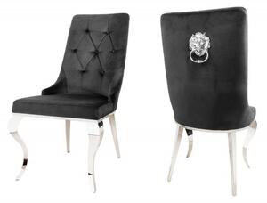 Set 2 scaune stil baroc Modern Barock, negru