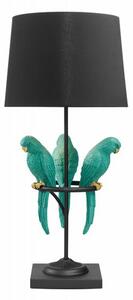 Veioza, Lampa de masa Wildlife Papagal 75cm, turcoaz