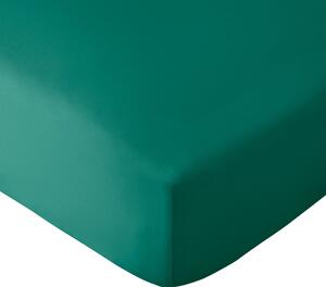 Cearceaf verde închis din microfibră cu elastic 185x200 cm So Soft Easy Iron – Catherine Lansfield