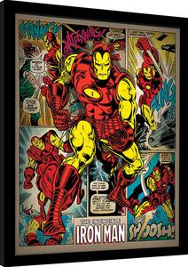 Poster înrămat Iron Man - Retro