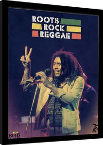 Poster înrămat Bob Marley - Roots Rock Reggae