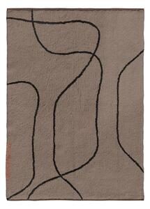 Covor maro lavabil din bumbac 100x140 cm Shadow – Mette Ditmer Denmark