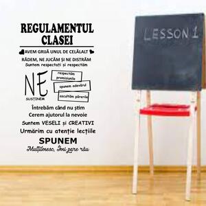 Sticker perete Regulamentul clasei