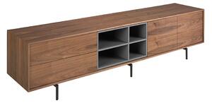 Comoda TV deosebita design LUX Walnut-Black