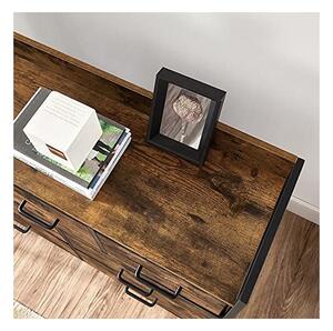 Comoda cu 7 sertare, Vasagle, 98 x 28.5 x 85, LTS137B01, Maro Rustic