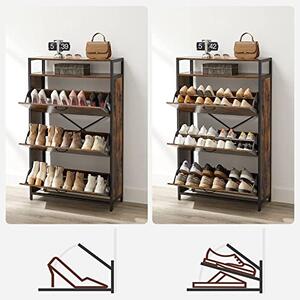 Pantofar, Vasagle, Negru , 80x30x131 cm