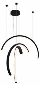 Lustra LED design decorativ modern Trio Arc Matt Black