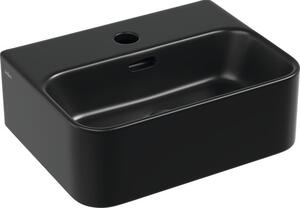 Lavoar pe blat Jungborn THREE 39x30 cm negru mat, incl. ventil scurgere ceramic