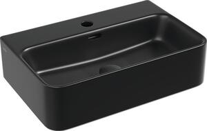 Lavoar pe blat Jungborn THREE 56x36 cm negru mat, incl. ventil scurgere ceramic